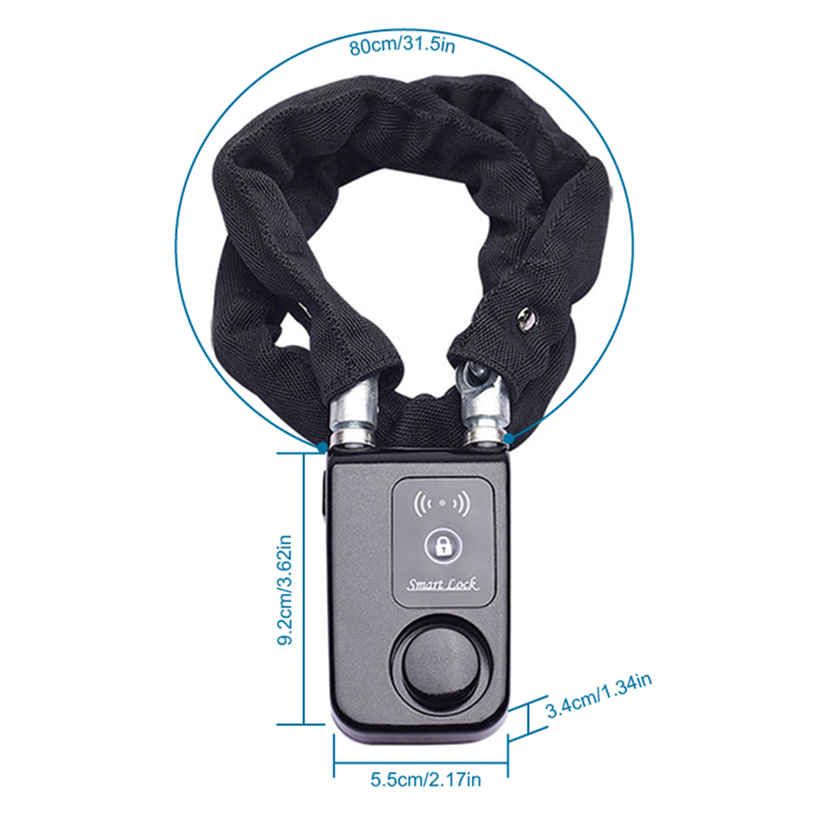 Security Chain Door - Inteligentna blokada łańcuchowa Bluetooth, bezkluczykowa blokada
