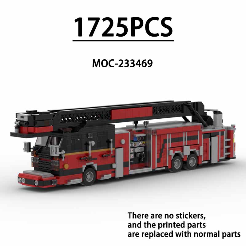 Fire Escape Ladder - MOC-233469 Wóz strażacki z drabinką wieżową