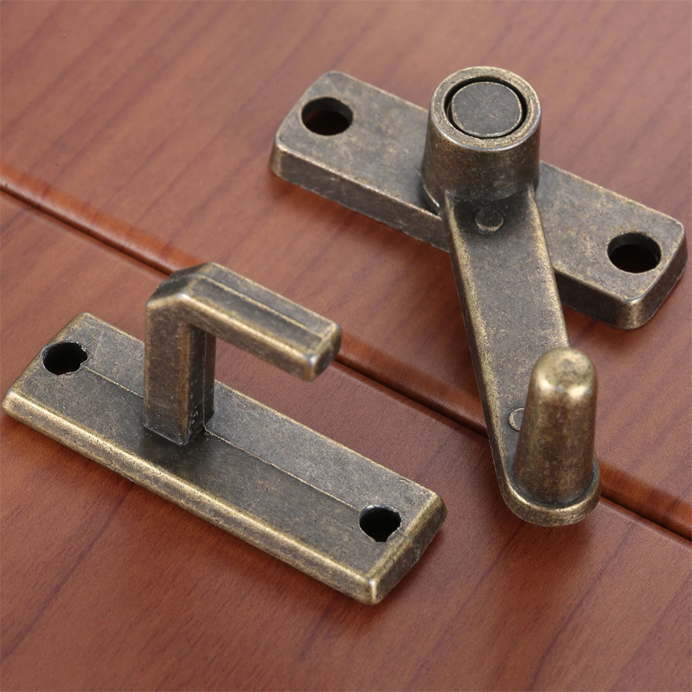 Security Chain Door - 1 zestaw Brązowy uchwyt zamka do