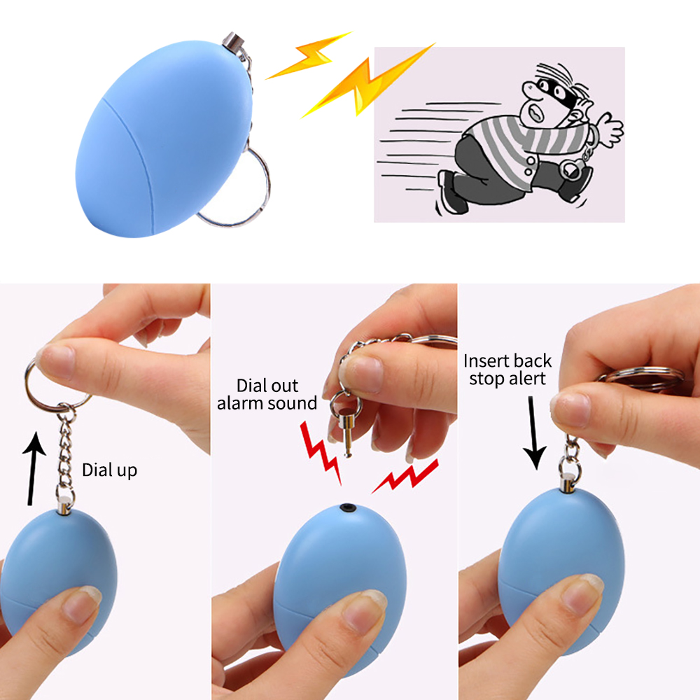 1 szt. Alarm samoobrony 100dB  – Personal Alarm Keychain recenzja i cena